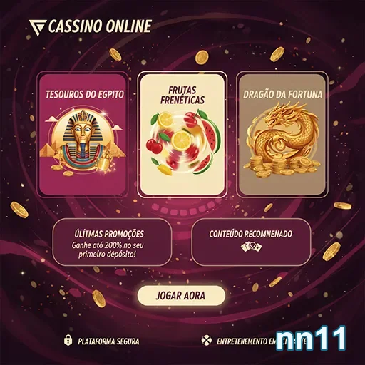 Ilustração de Explore os jogos online da nn11 com dealers ao vivo